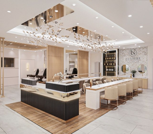 Reception and manicure bar