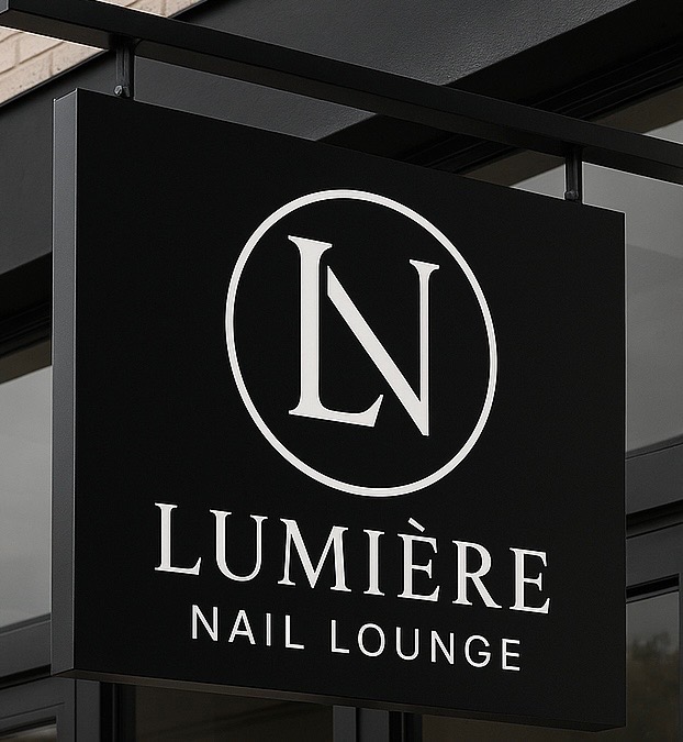Lumière Nail Lounge storefront sign