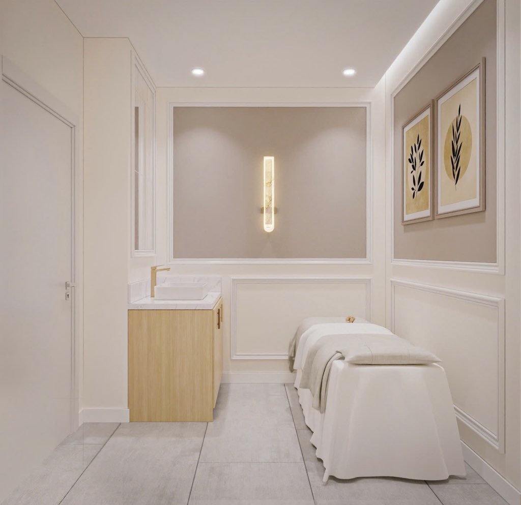 Private spa treatment room